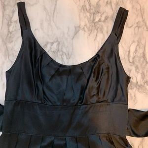 Maggy London Black Silk Dress Size 8 Petite